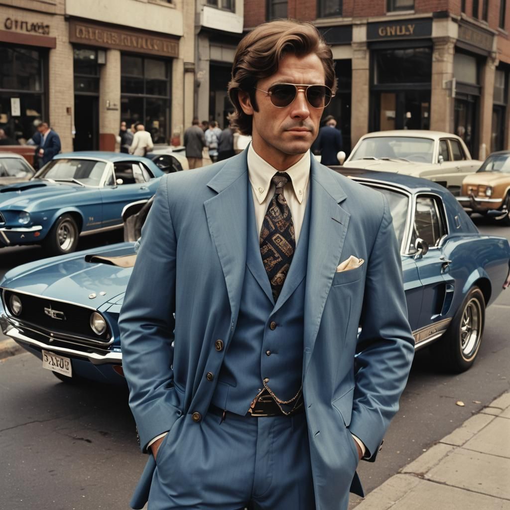 70s private investigator on the street