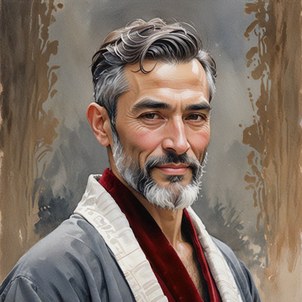 Elegant Gentleman in Snowy Winter