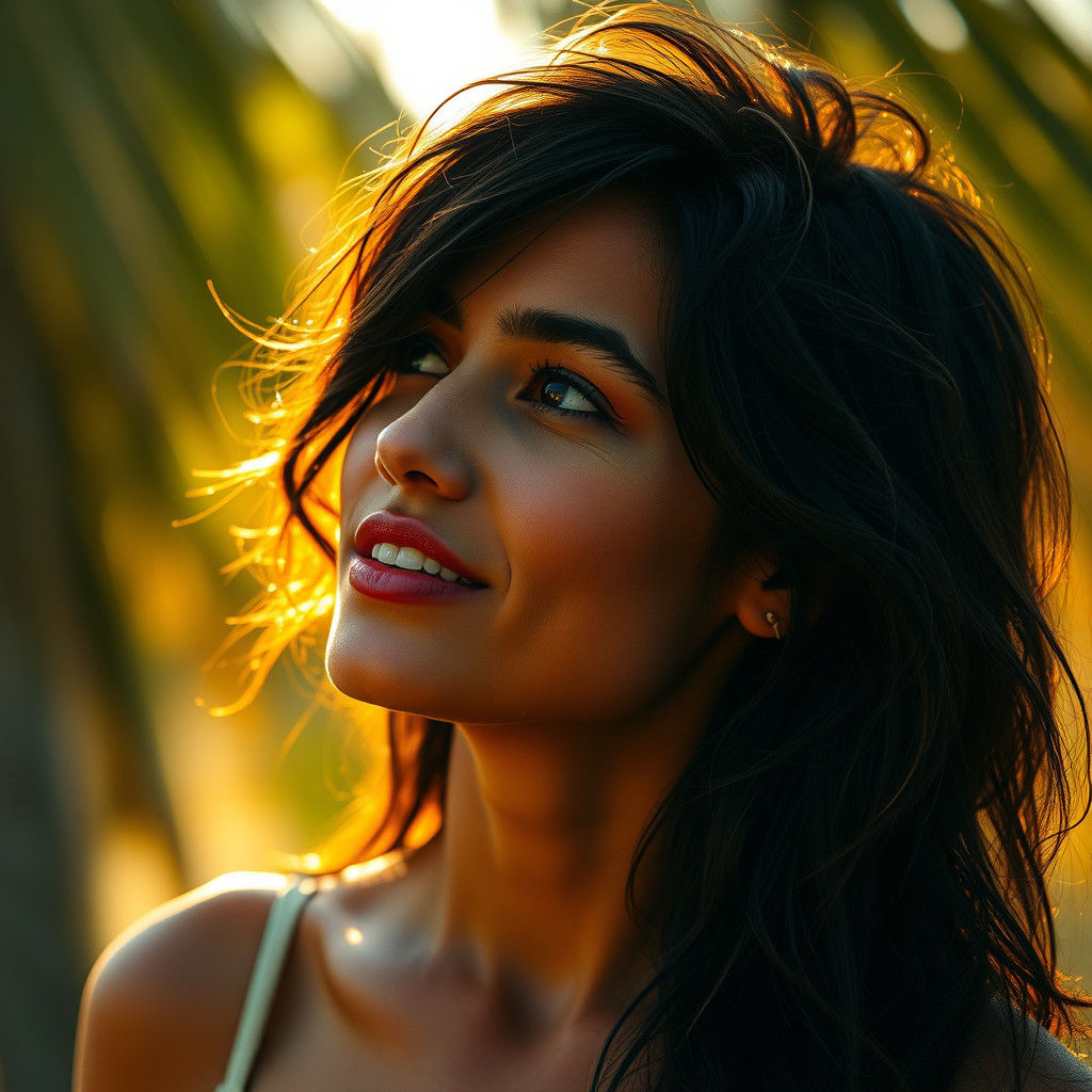 Brazilian Woman Portrait with Moody Cinematic Style