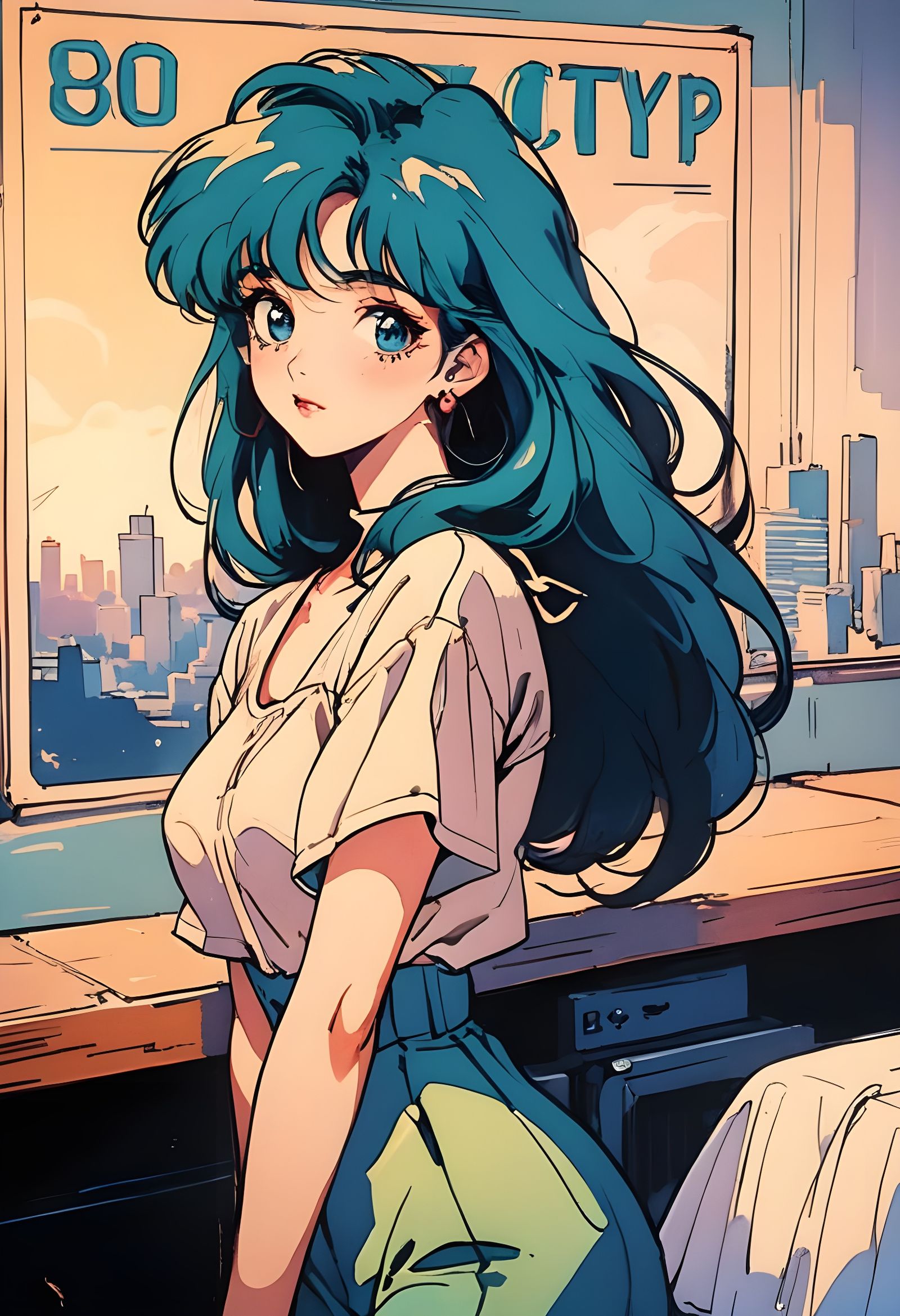 80's Anime Style
