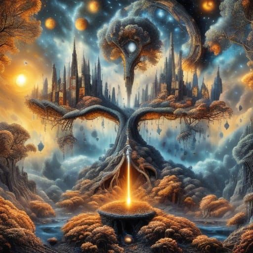 Surreal Strange Homes in Dreamlike Landscape