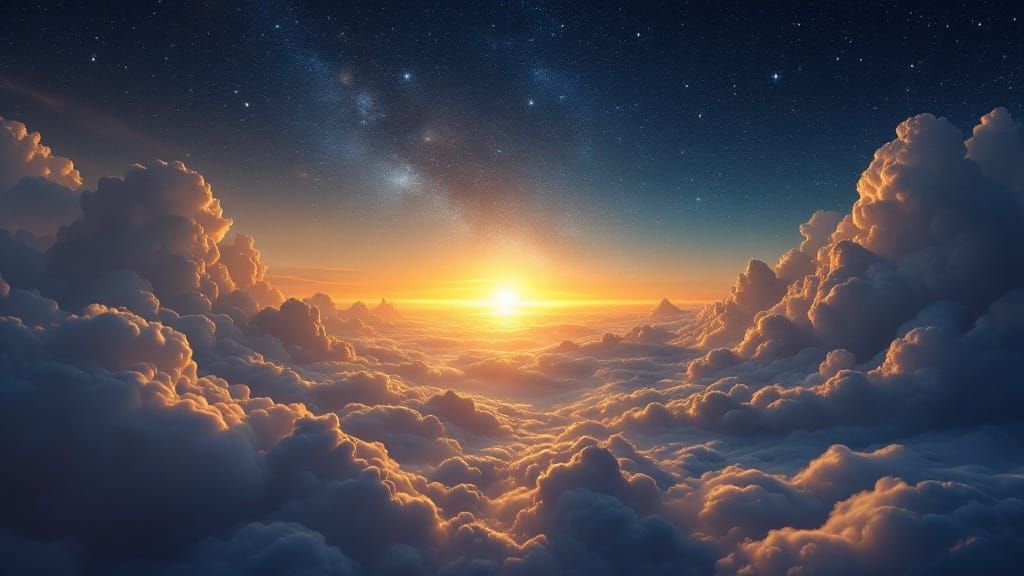 Dreamscapes of the Heart's Wishes in Soft Golden Light