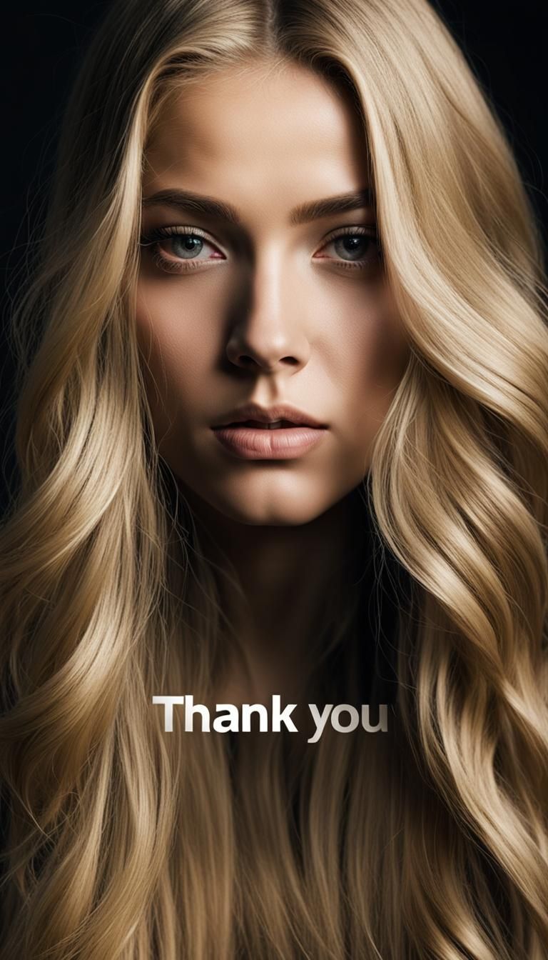 Striking Portrait with Typography in Cinematic Style