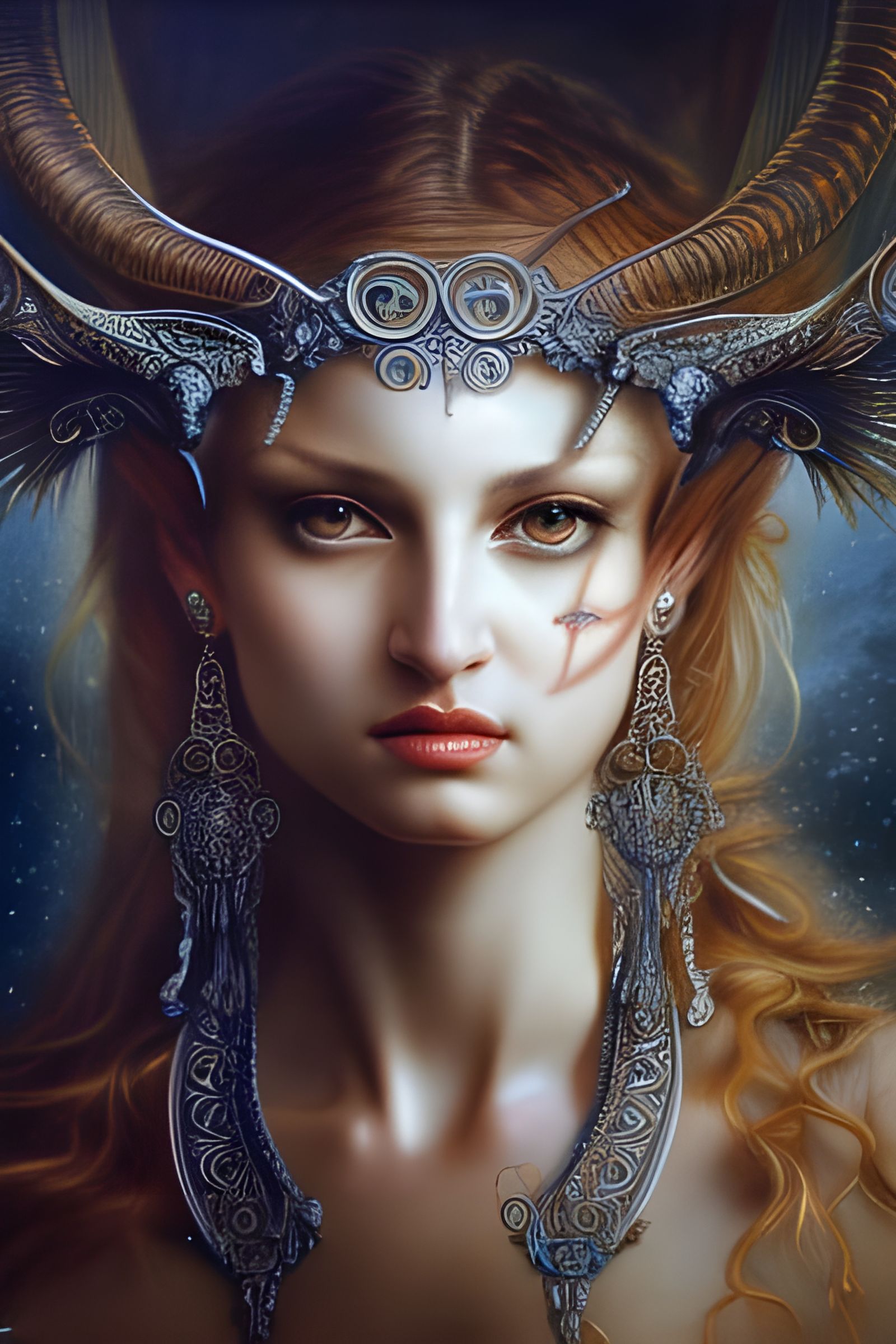 Shining Moon Goddess: Hyperdetailed Epic Masterpiece