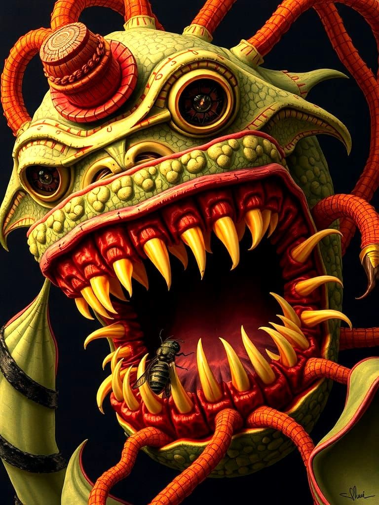 The Mandarin fly eater