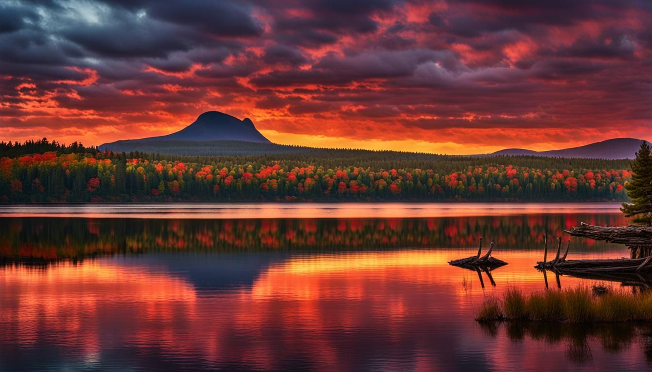 Dramatic Image of Maine's Moosehead Lake in 8K