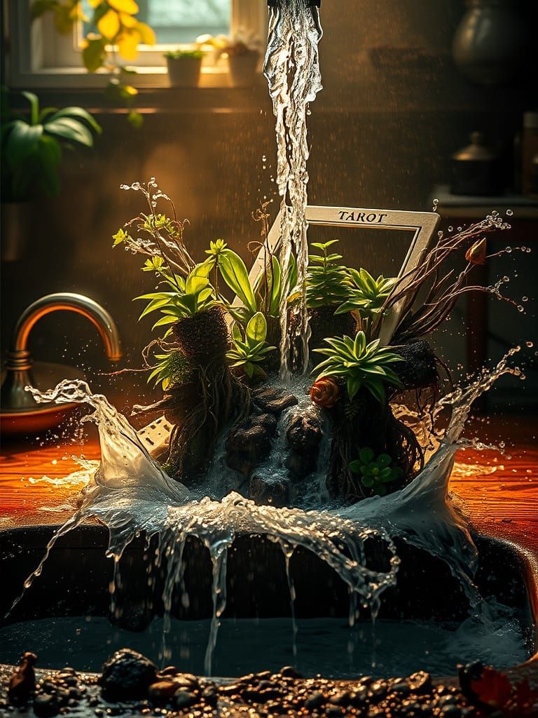 Tarot card "The waterfall"