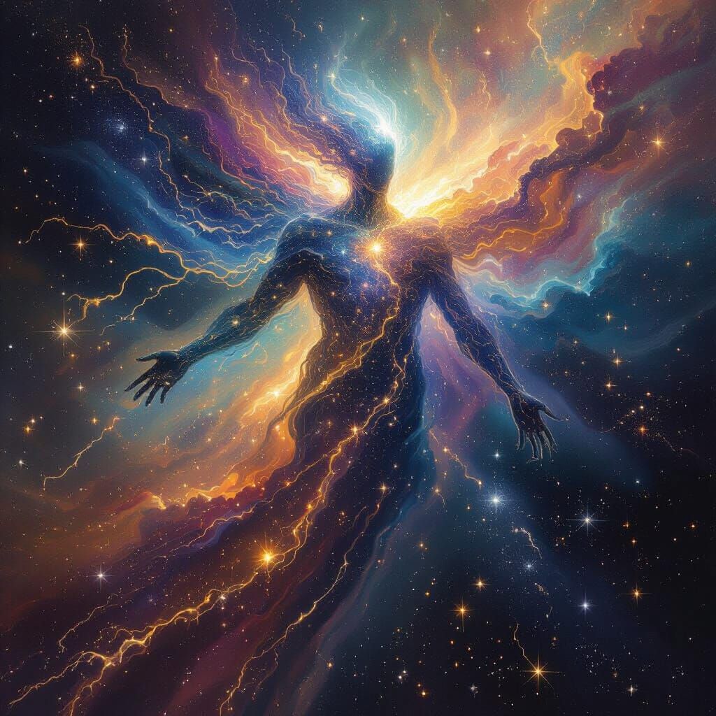 Nebula Entity Drifting Between Galaxies