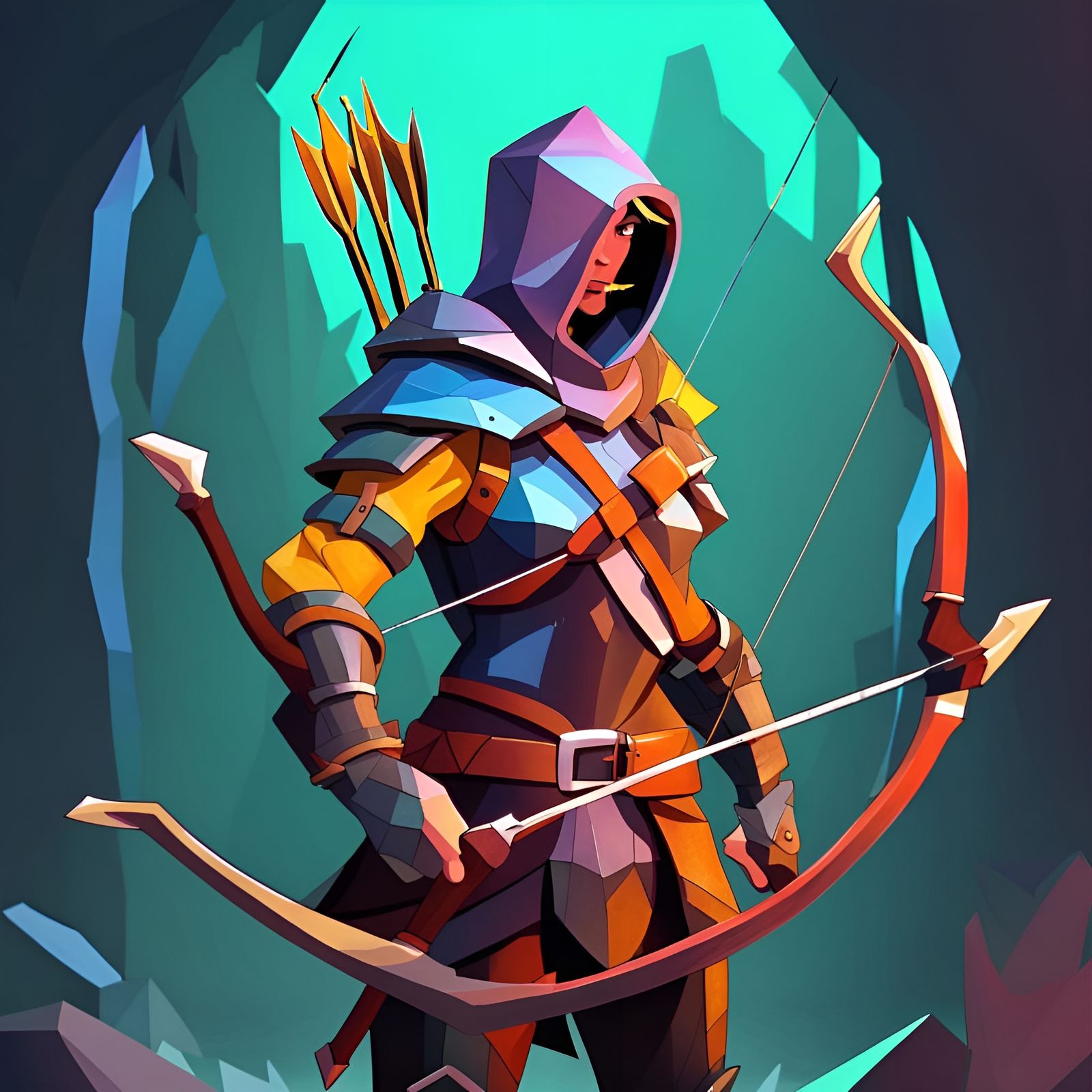 Videogame bandit archer