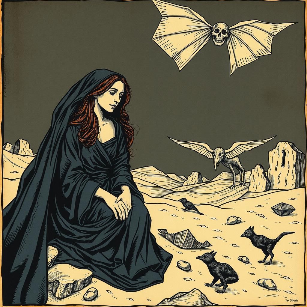 Mary Magdalene in a Strange Desert Night