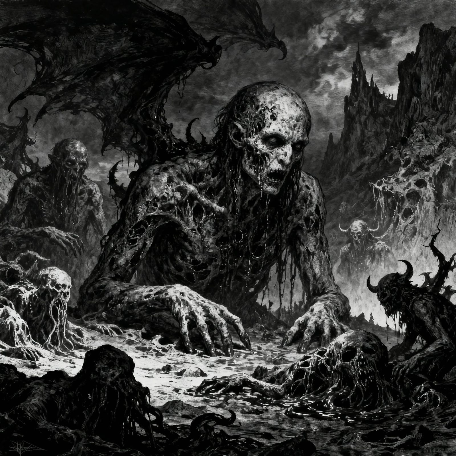 Black Metal Album Art: Abstract Horrors and Demons in Doré S...