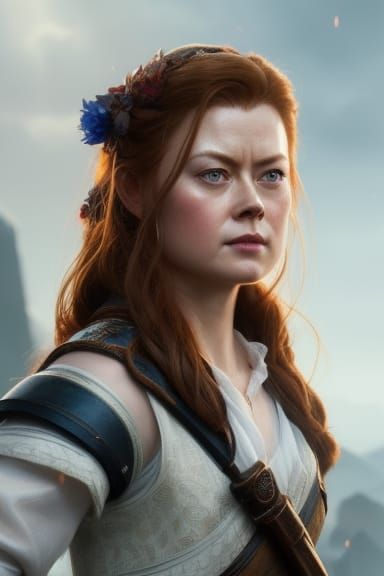 Hyperdetailed Portrait of a Woman, Digital Concept Art