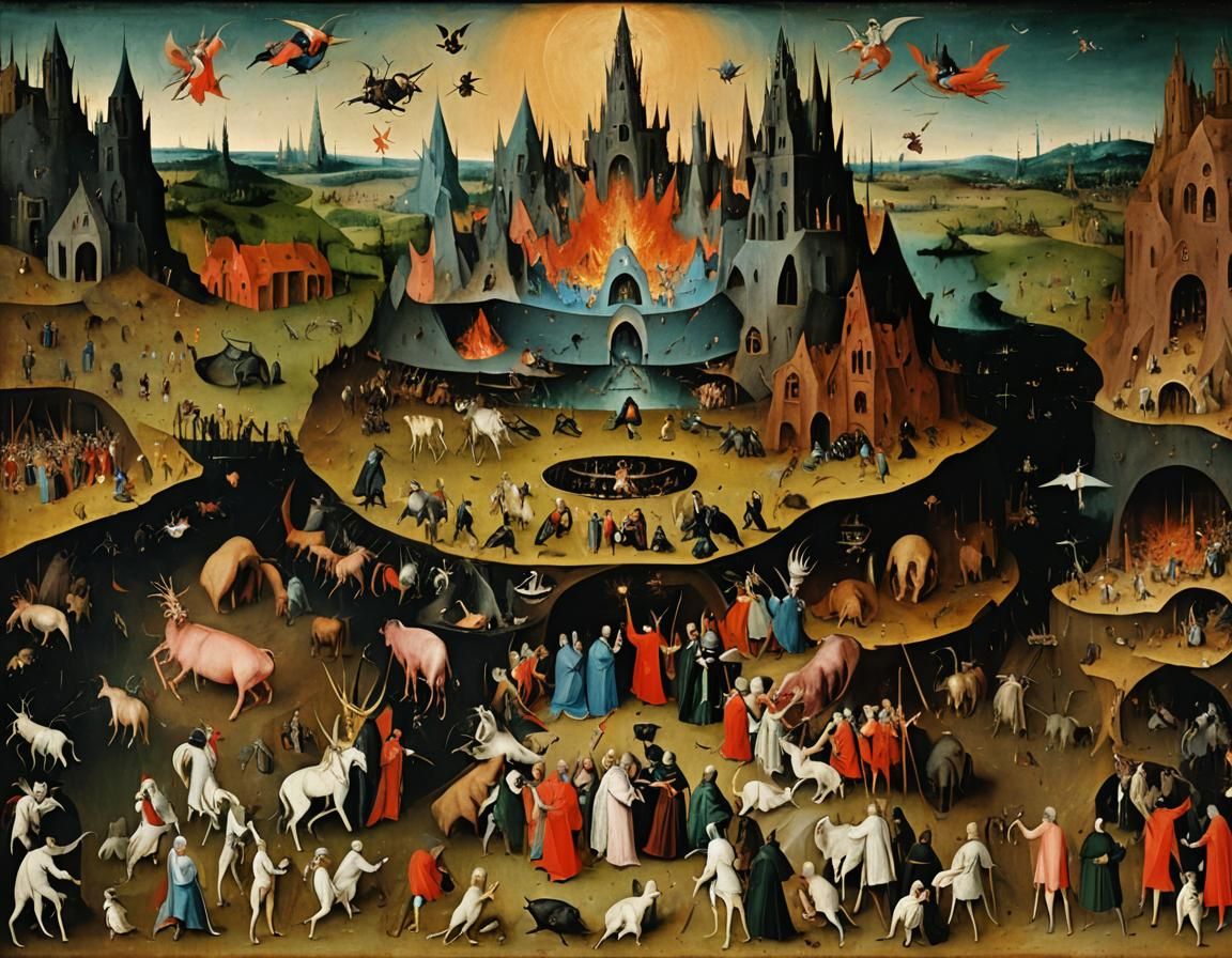 "DANTE'S HELL" by Hieronymus Bosch