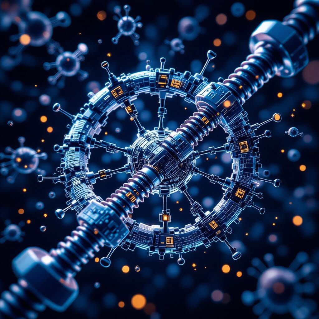 Microscopic Machine Helix: Assembly to Repair