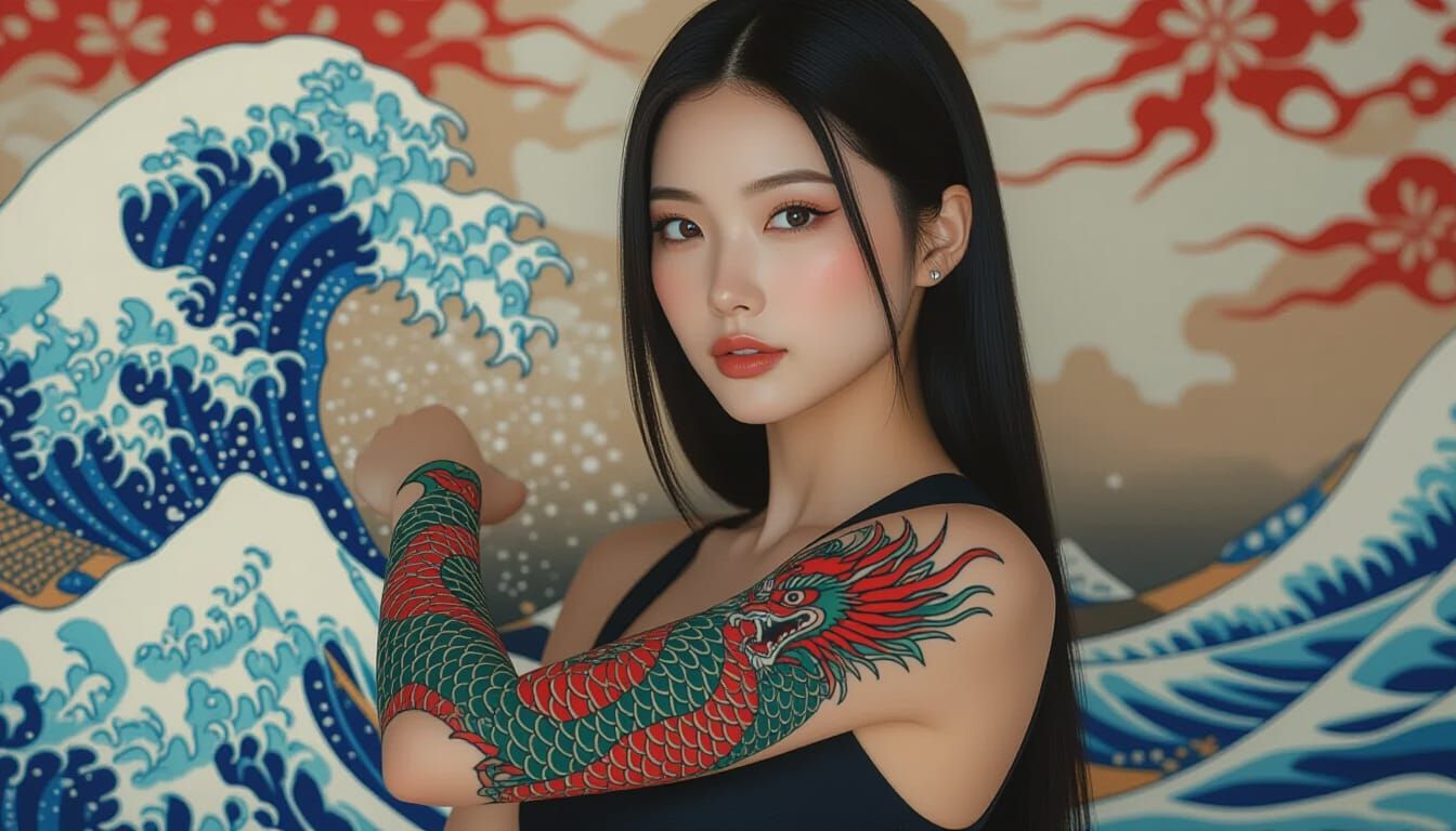 Dragon Tattoo Art: Japanese Style Portrait