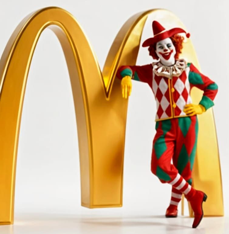 Harlequin Clown Portrait