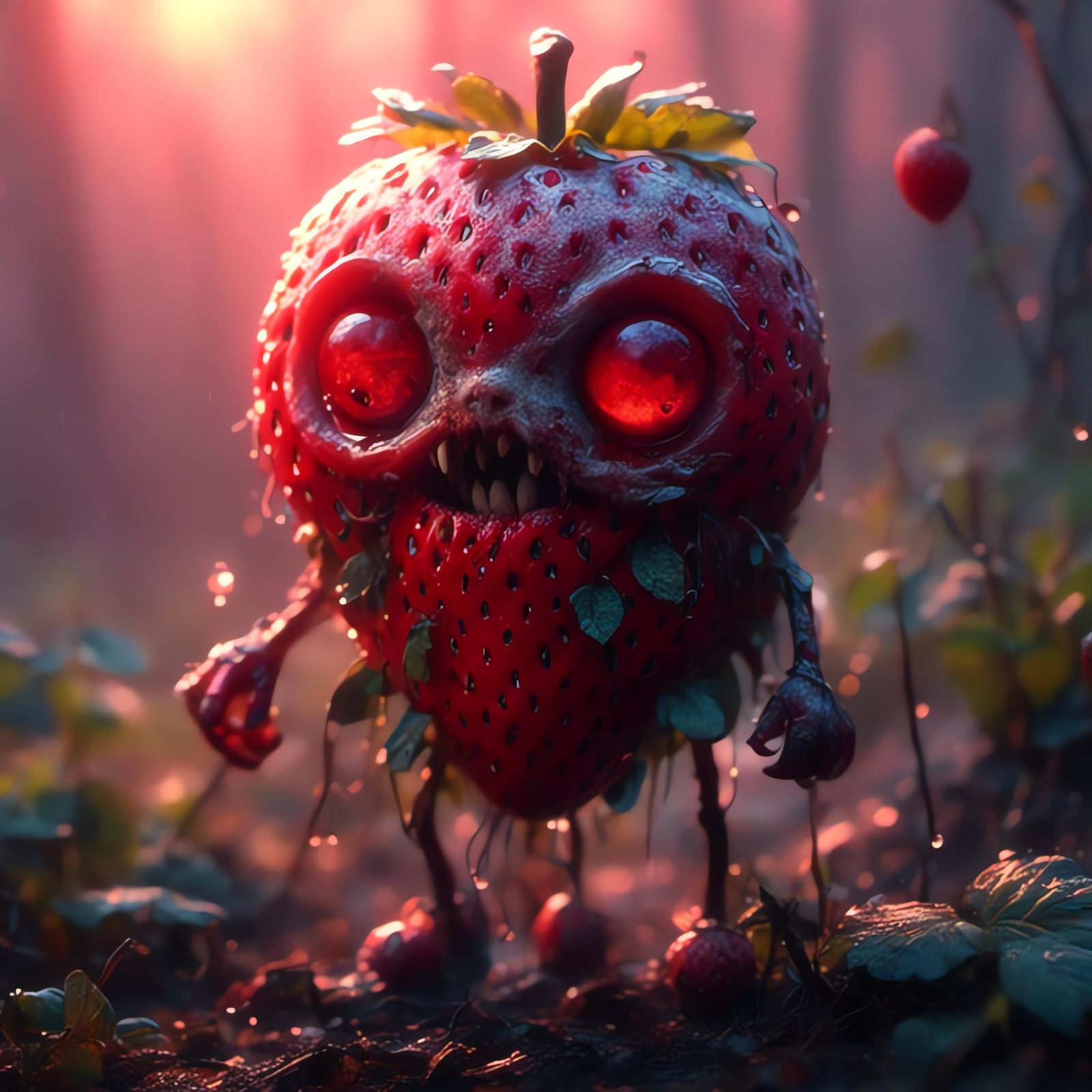 <lora:AntropomorphCute:1.0> <lora:MJ6 Cartoon Fruit:1.0> Zom...