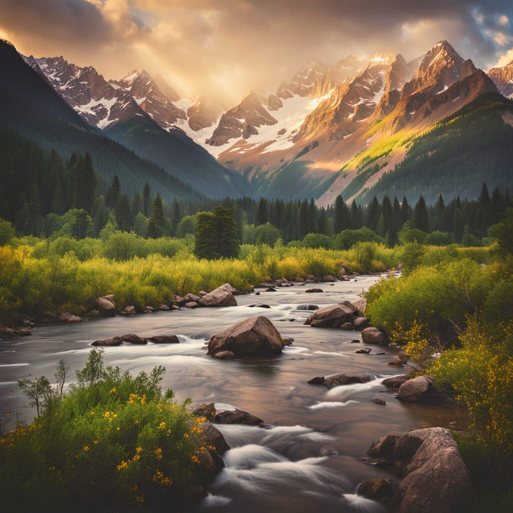 Breathtaking Mountain Landscape Photography in Golden Light