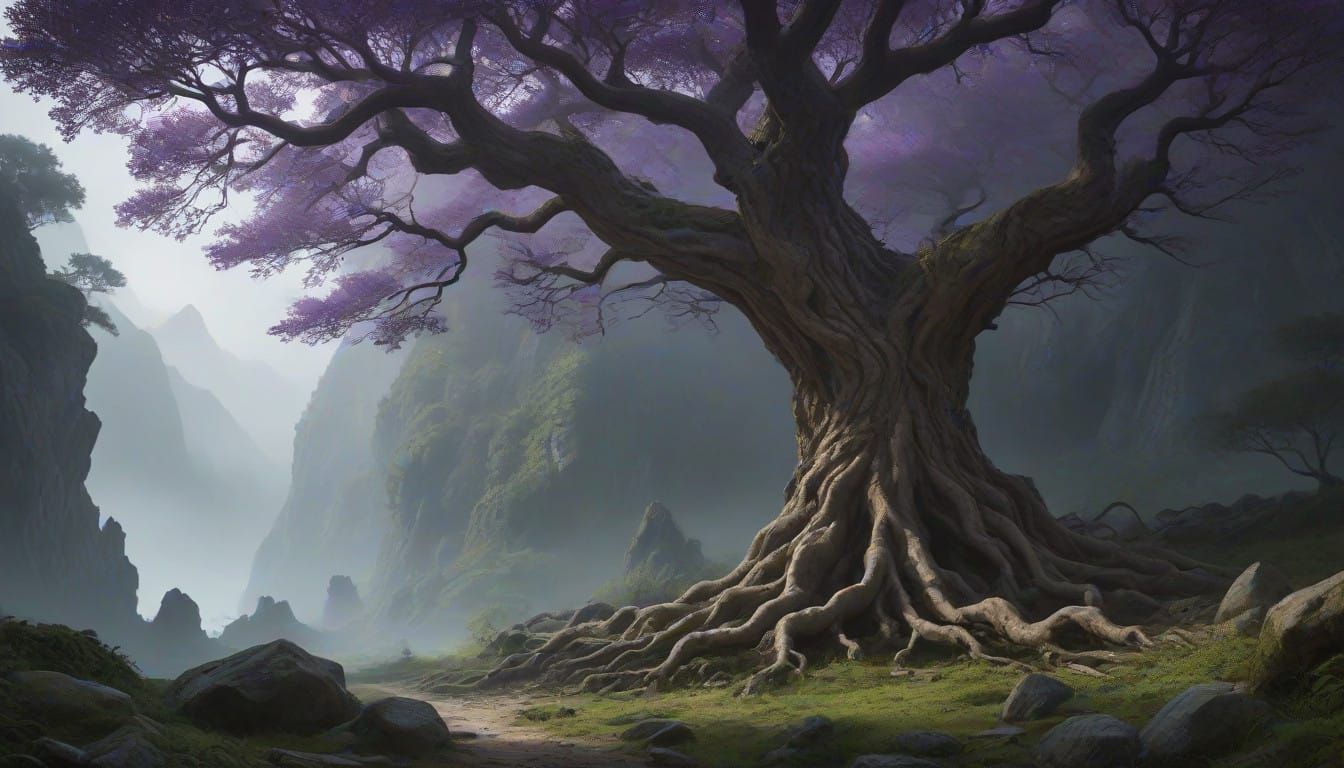 Ethereal Cityscape in Muted Tones / Ancient, Mystical, and T...