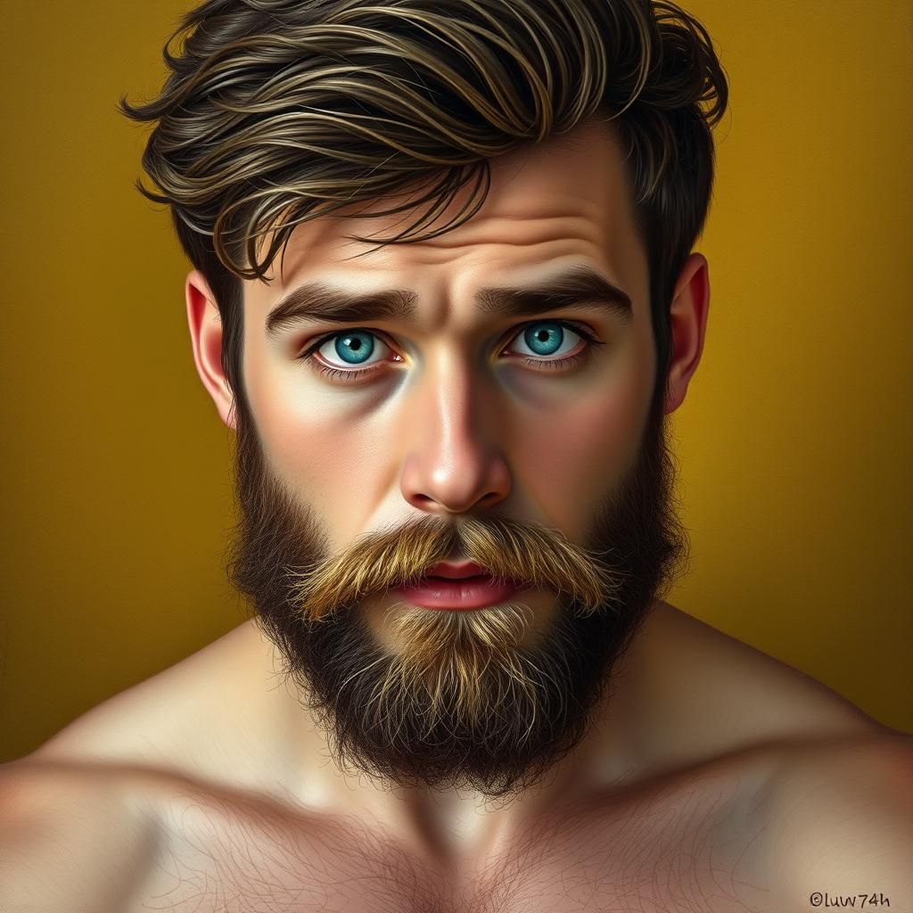 Handsome masculine man