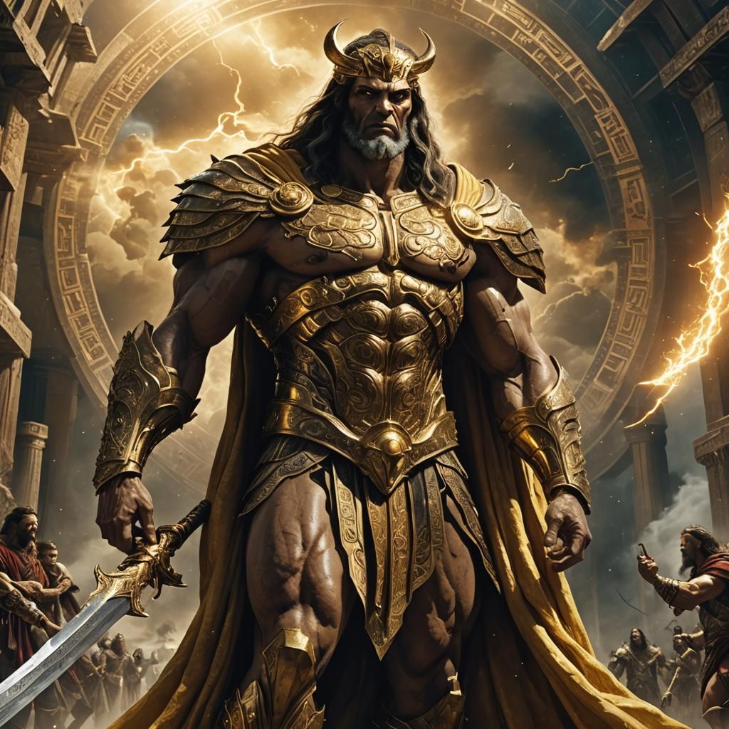 Cronus, King of Titans, in Divine Form