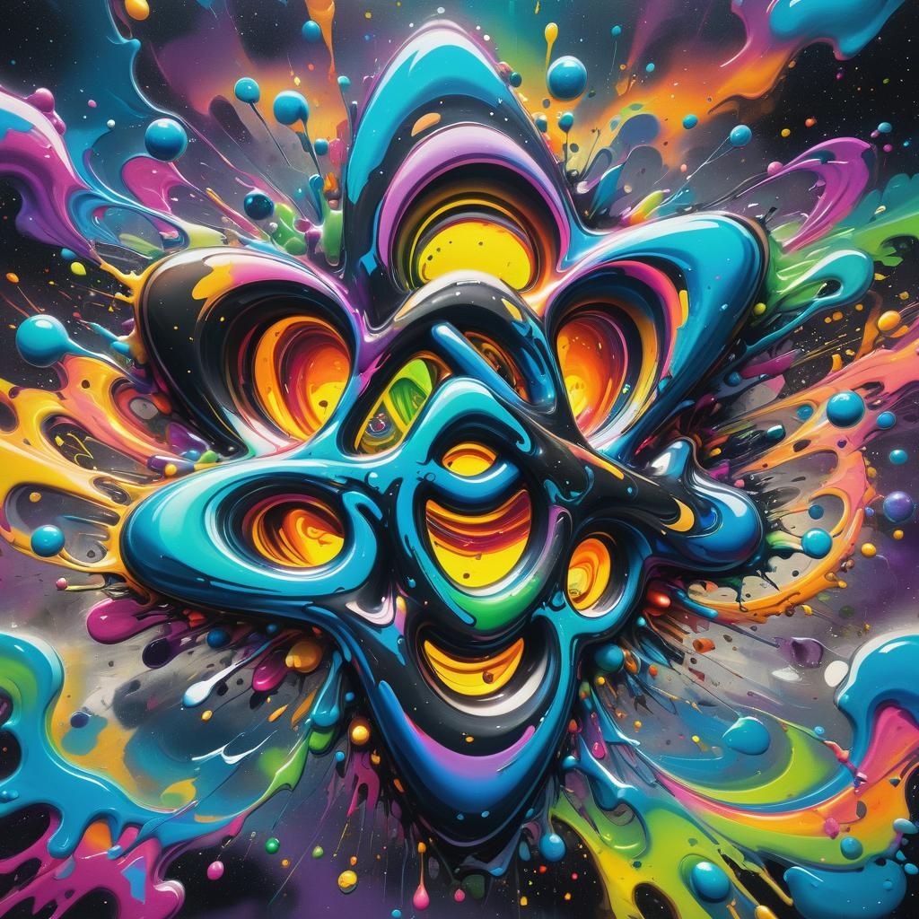 Surreal Graffiti Art: Infinite Possibilities in Quantum Fiel...
