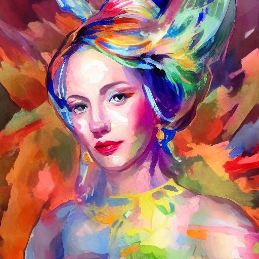 Jinx in Gouache Style Watercolor Painting