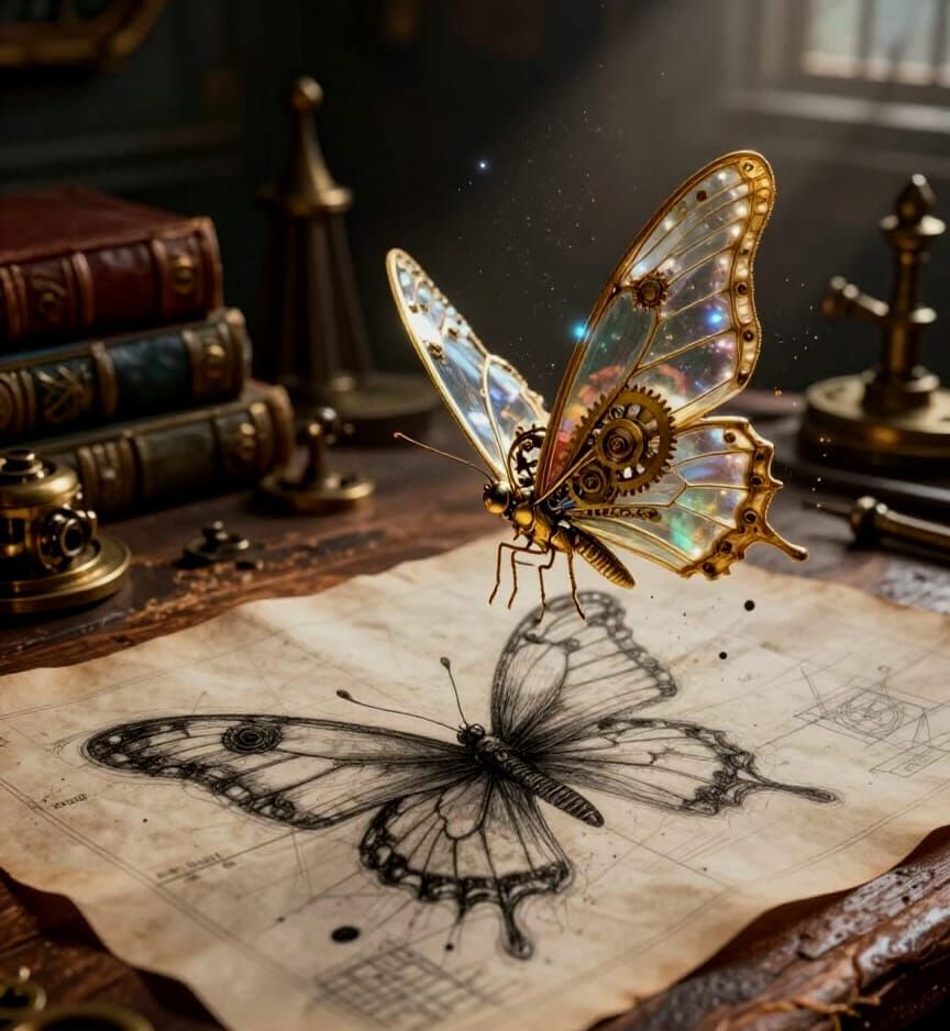 Steampunk Workshop: 2D Blueprint Transforms into 3D Automato...