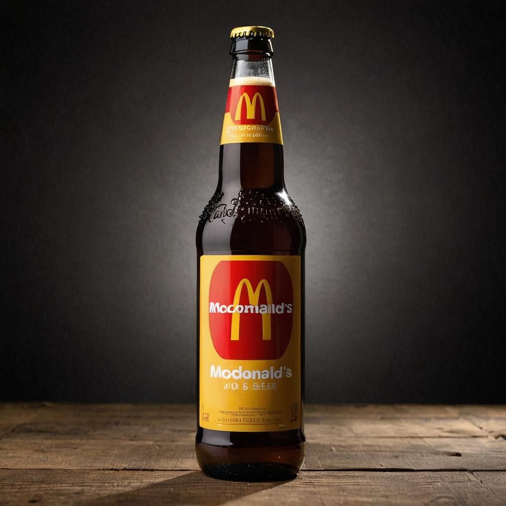 McDonald's Themed 40 oz Beer Bottle