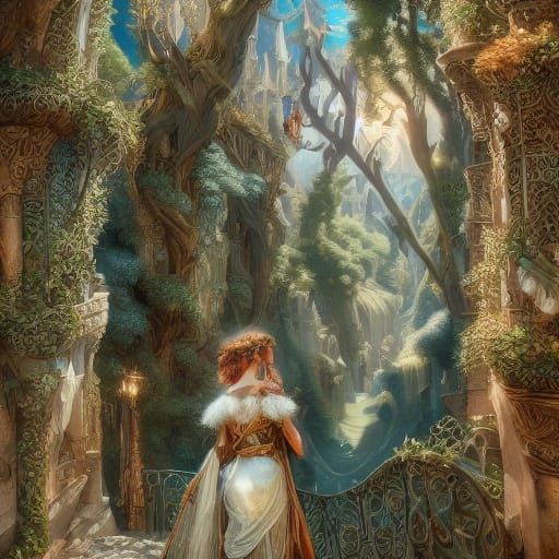 Princess Aurora in Elegant Fantasy Portrait