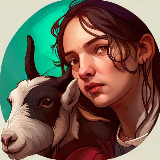Girl with Goat