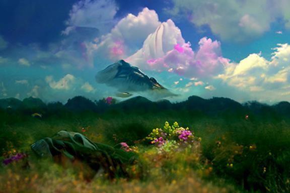 Dreamy Mountains: Creatures in a Liminal Vista