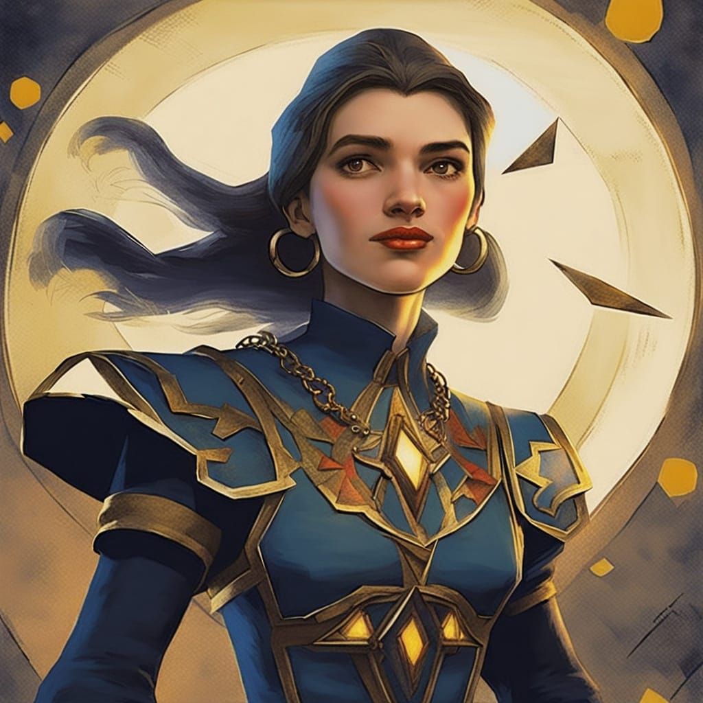 Surreal Seascape with Triadic Colors and Golden Triangles