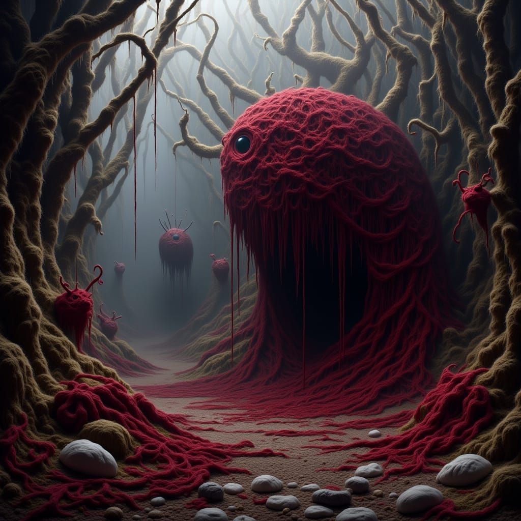 Ancient Shadow Lurker in Yarn World