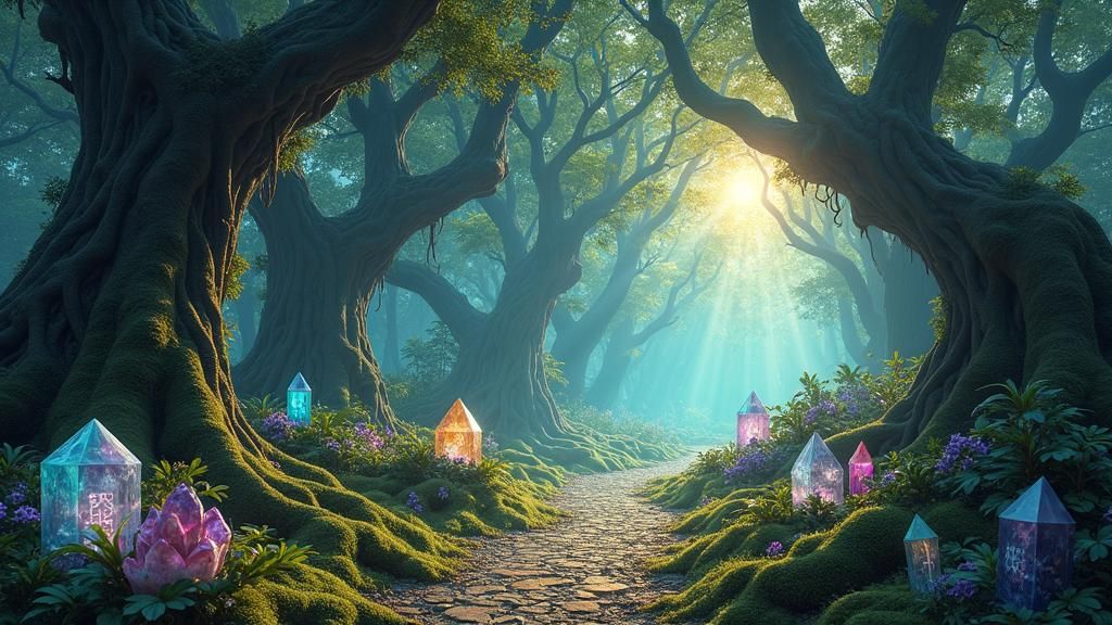 Mystical Forest Path to Enlightenment in Unreal Engine