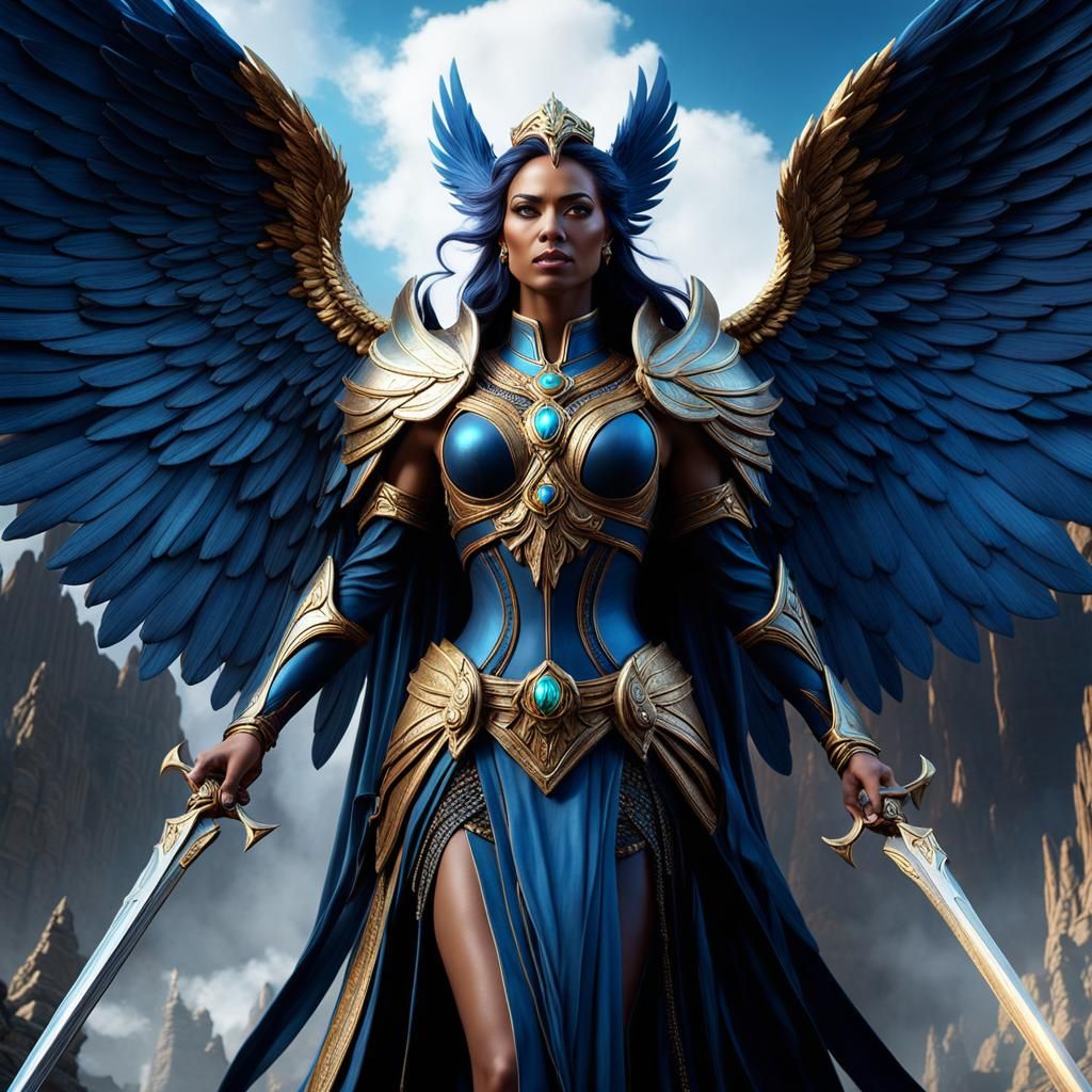 Archangel Sandalphon: Detailed Fantasy Concept Art