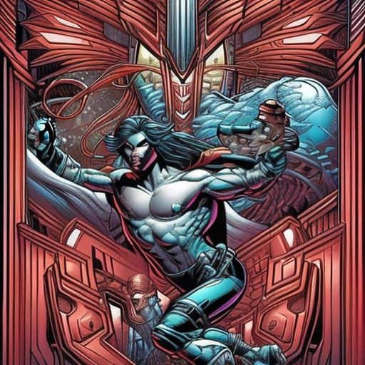 Super App Comic Book Art by Brooks and Mumford