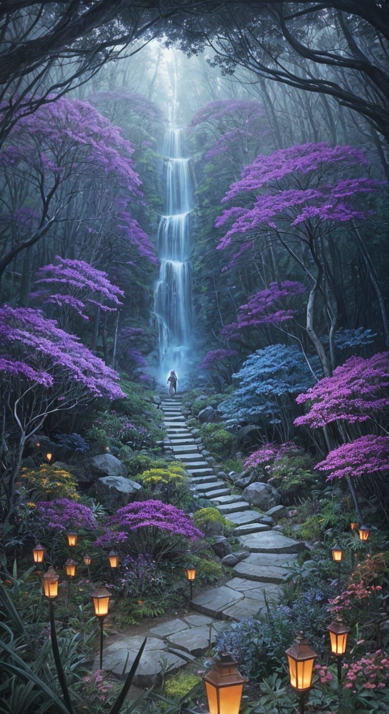 Purple Ellen Jewett Inspired Animal Sculpture