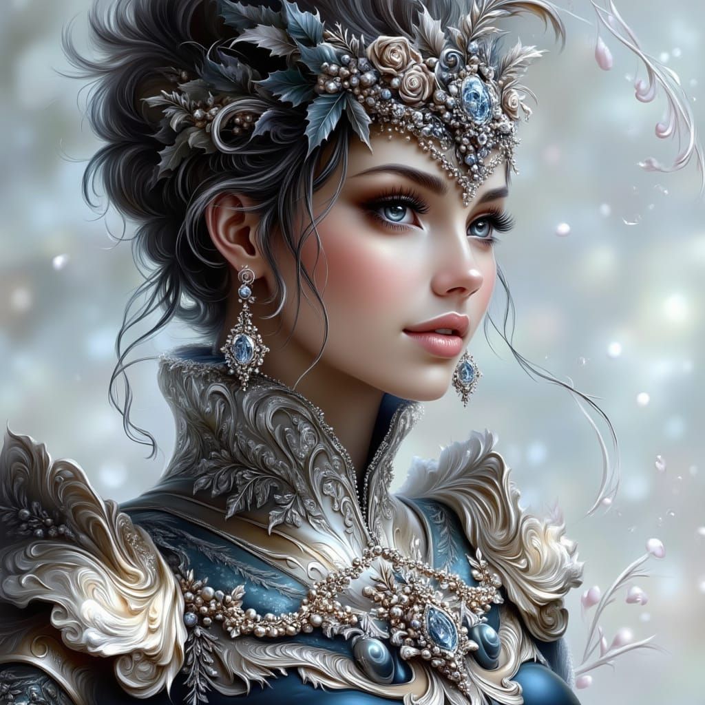 Winter Princess Shines Bright in Soft Winter Light