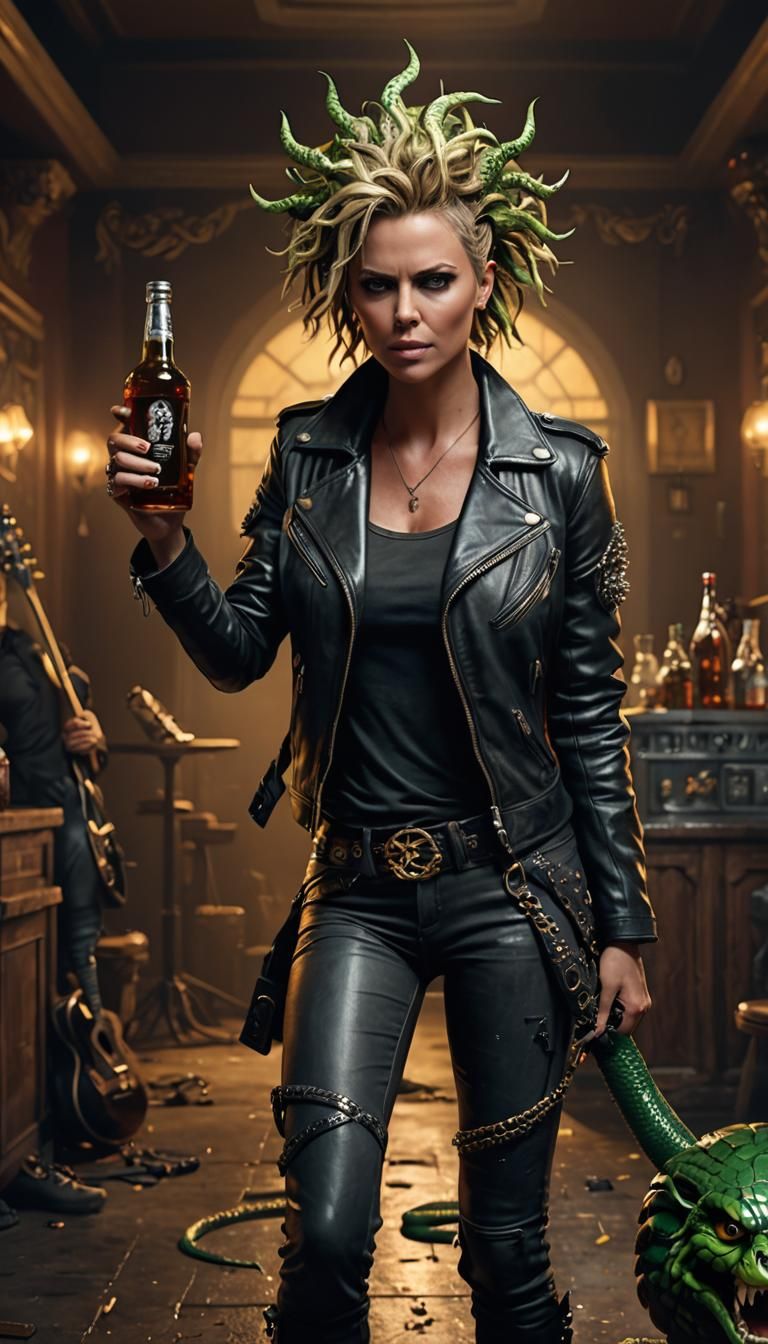 Charlize Theron as the Medusa the legendary Gorgon of Greek ...