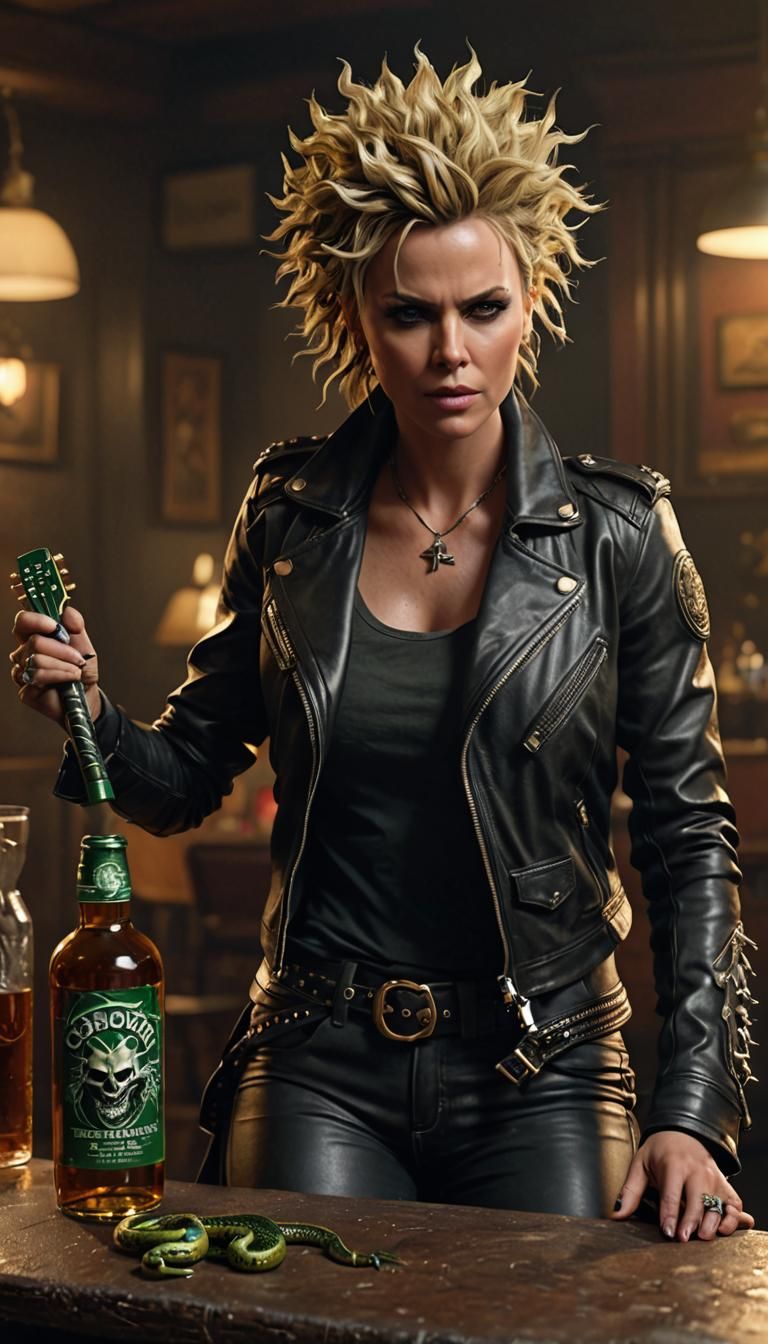 Charlize Theron as the Medusa the legendary Gorgon of Greek ...