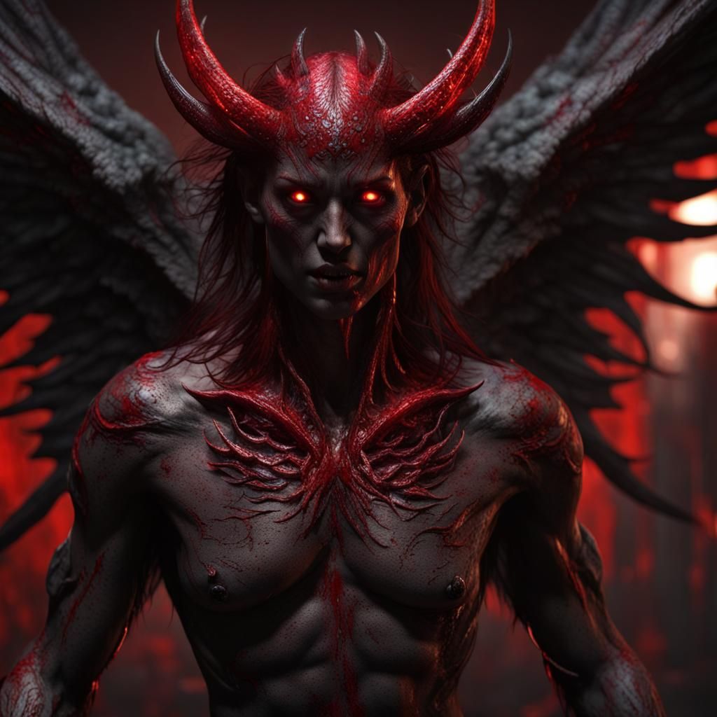 Demon-Angel in Good Versus Evil Style