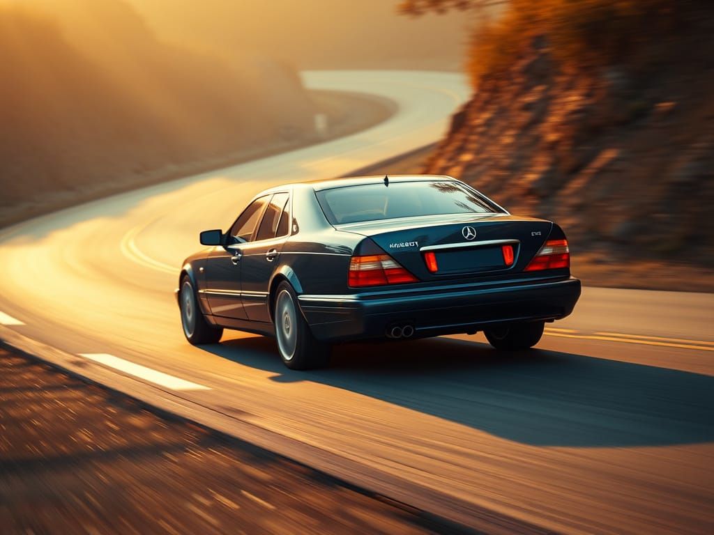 Blue Maybach Scorpio in Cinematic Motion