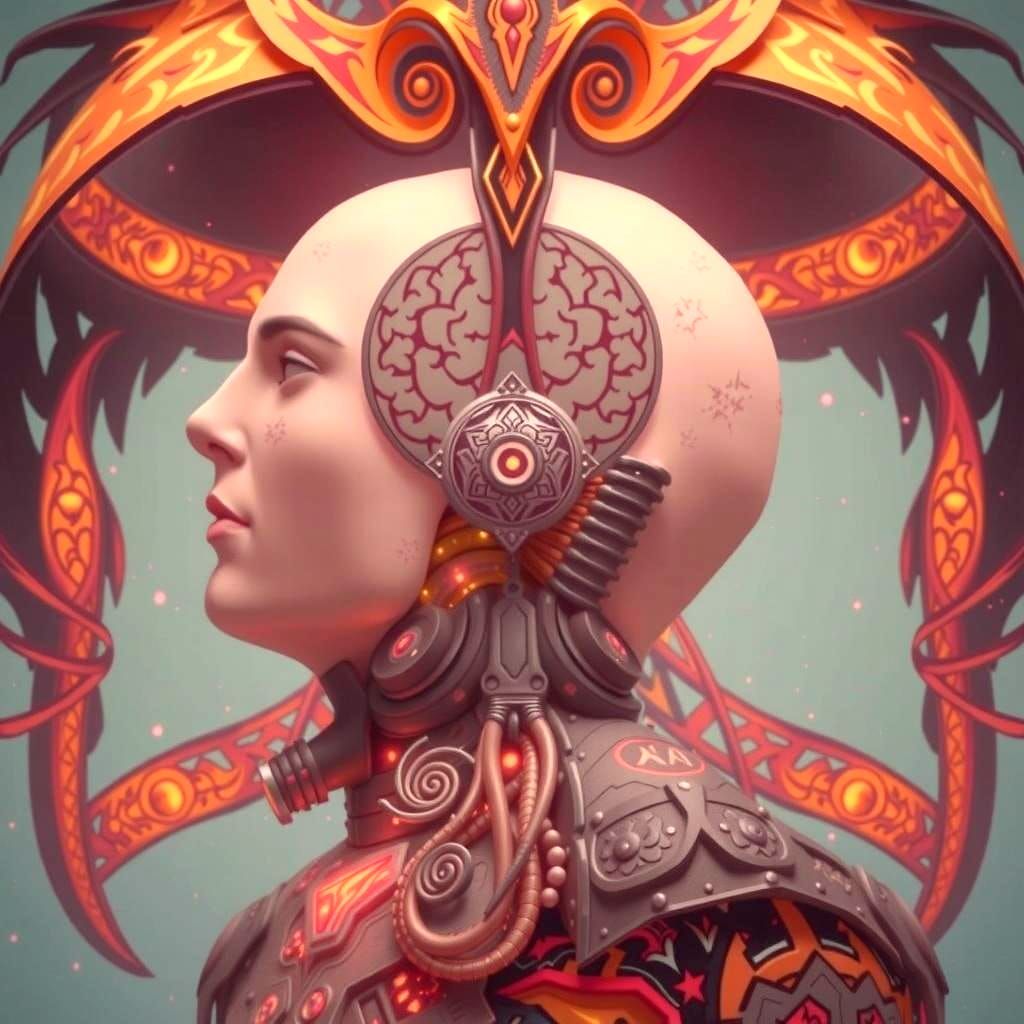 Dark Fantasy Brain Concept Art in 8K