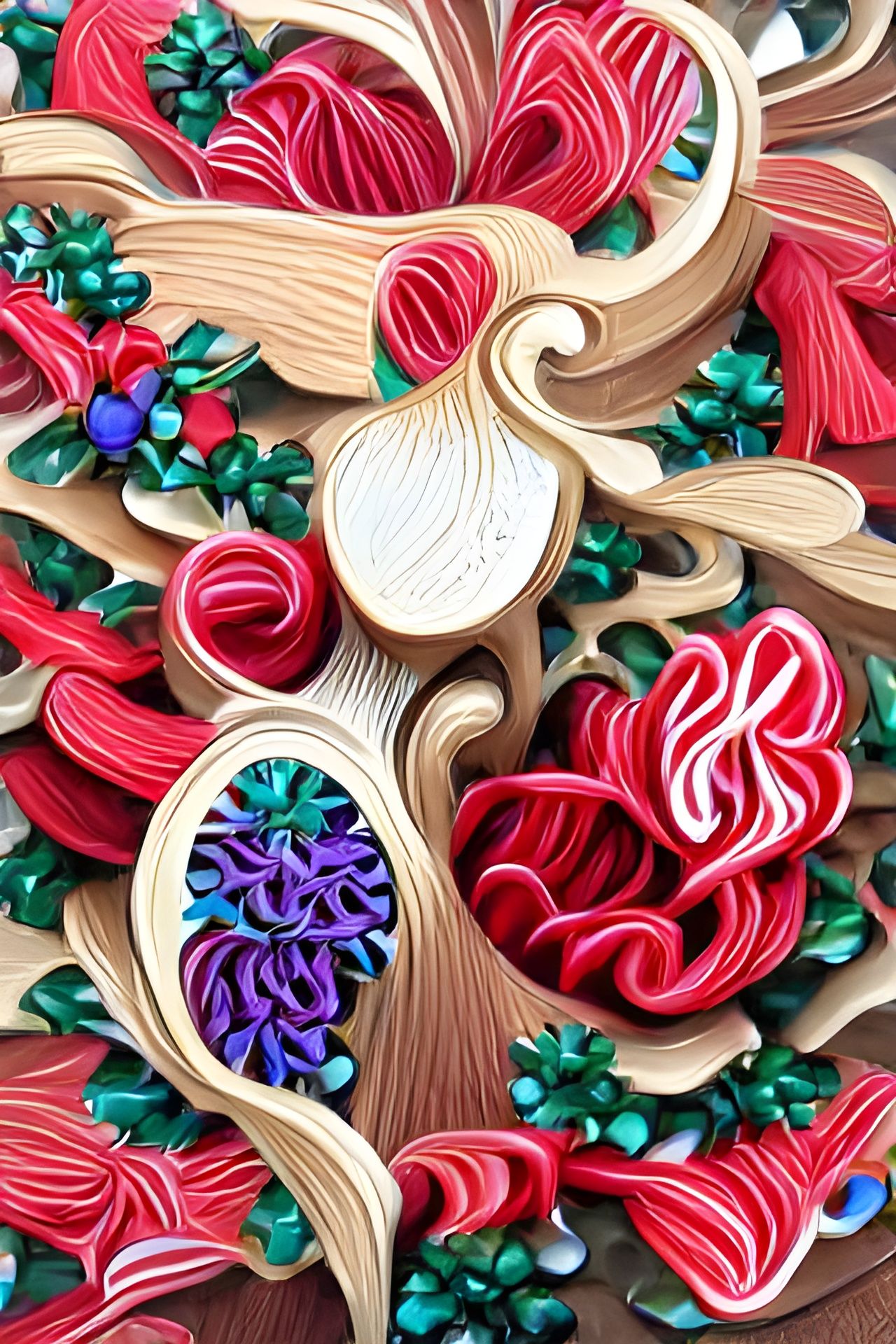 Festive Christmas Woodcut Quilling Art