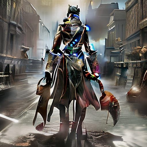 Hyperrealistic Female Boxer in Splash Art Style