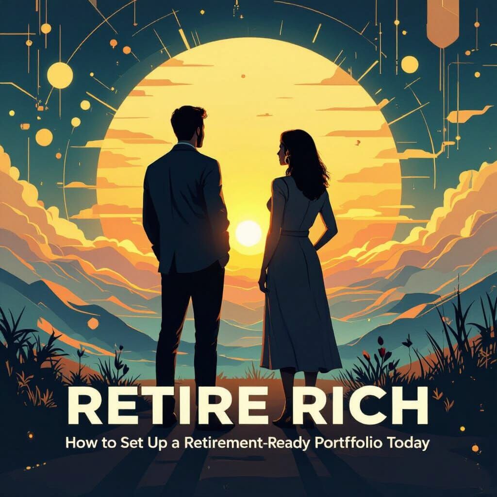 NFT Art: Couple Embraces Prosperous Future Sunrise