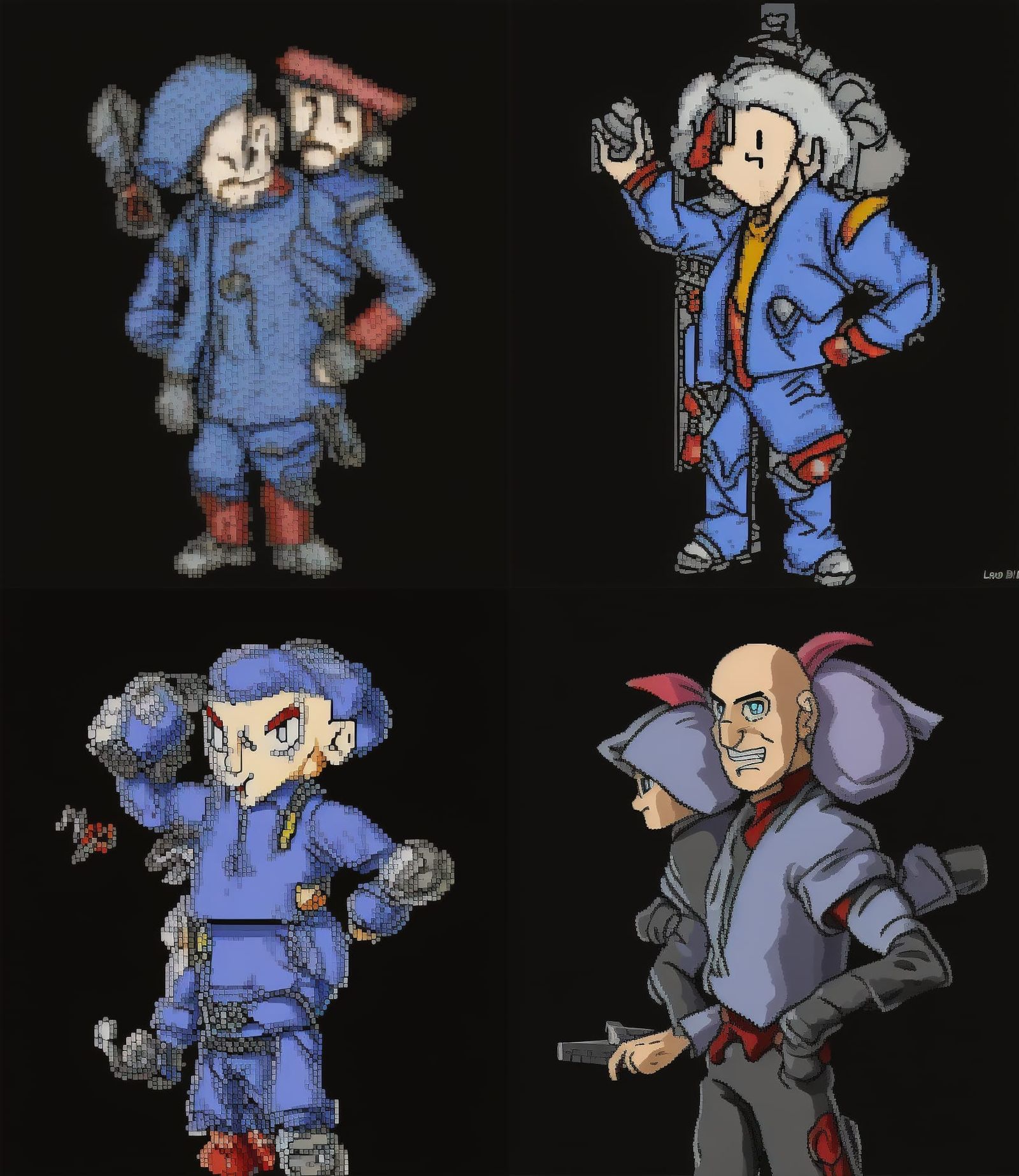 Jean Luc as FNF Style Sprite