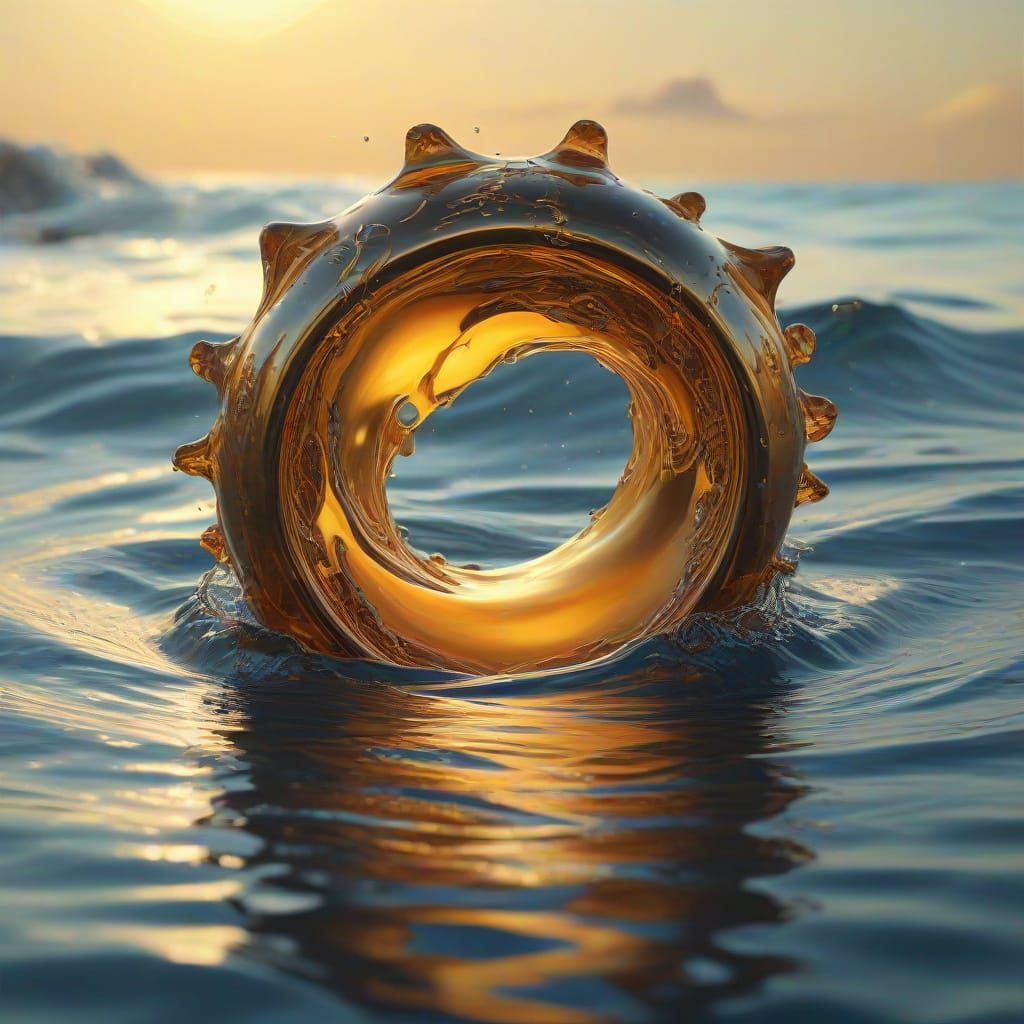 Charybdis in Surreal Oil Painting Style