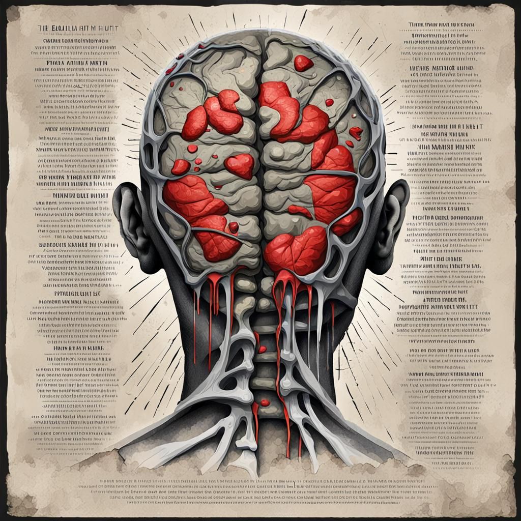 Surreal Image of Emotional Pain vs Physical Pain
